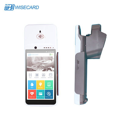 Android 7,0 Biometrische POS-terminal, Draagbare POS Machine met Printer Built In Battery