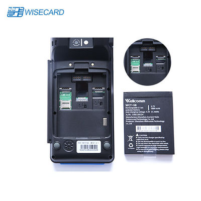 Handbediende POS-terminal 4 PSAM van EMV PBOC Android 4G met Thermische Printer