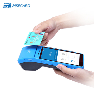 PBOC EMV 5M Pixel Touch Screen-Handbediende POS-terminal PCI 5800mAh